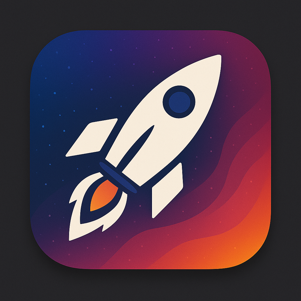 Rocket app icon example